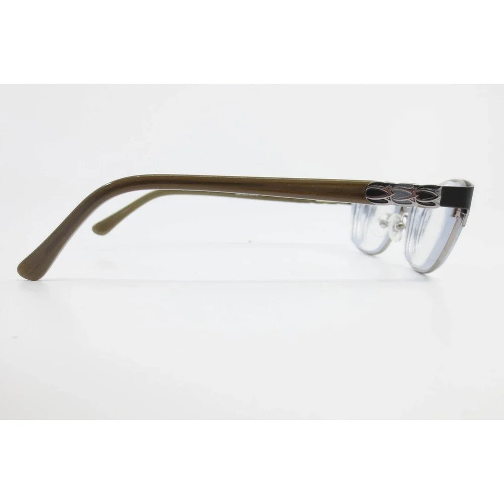Karen Kane Petites Moonflower Eyeglasses Black Olive Green Cat Eye 49-15-135